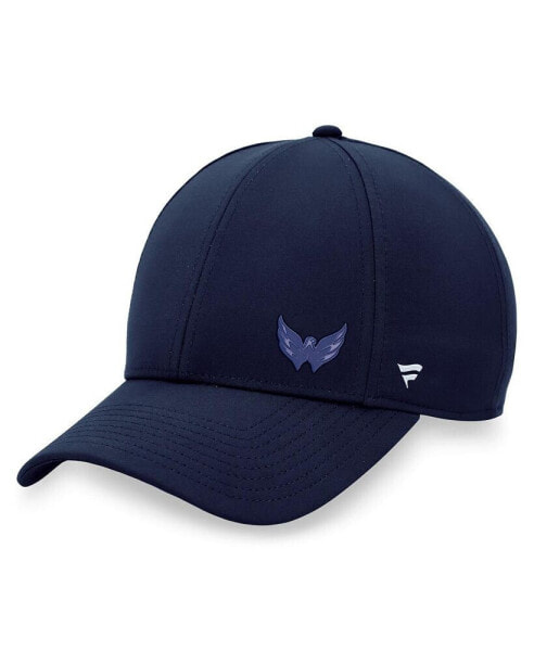 Women's Navy Washington Capitals Authentic Pro Road Structured Adjustable Hat