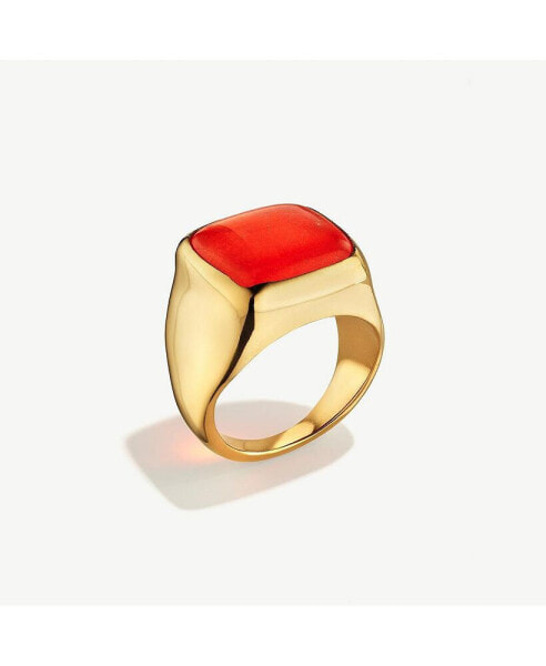 Umbo Square Statement Ring