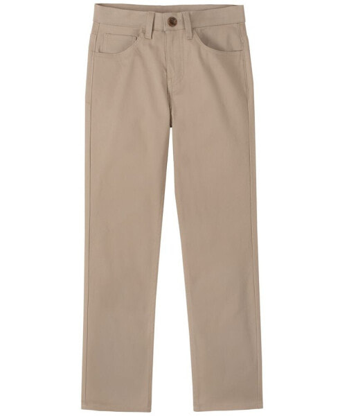 Big Boys Uniform 5 Pocket Stretch Twill Pant with Reinforced Knees