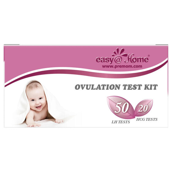 Диагностический тест Easy@Home для овуляции и беременности 50 LH и 20 HCG тестов