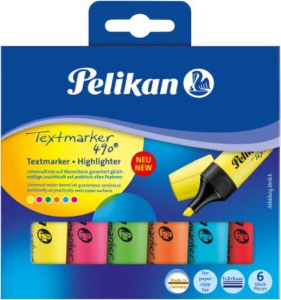 Pelikan Zakreślacz 490 w etui 6szt