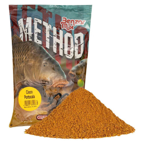 BENZAR MIX Seria Method Mix 800g Chocolate&Orange Groundbait