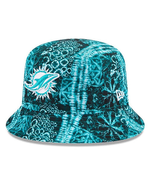 Men's Aqua Miami Dolphins Shibori Bucket Hat