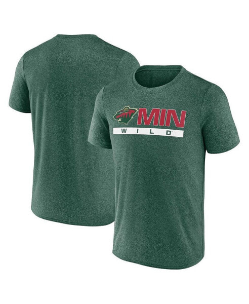 Men's Heather Green Minnesota Wild Playmaker T-shirt