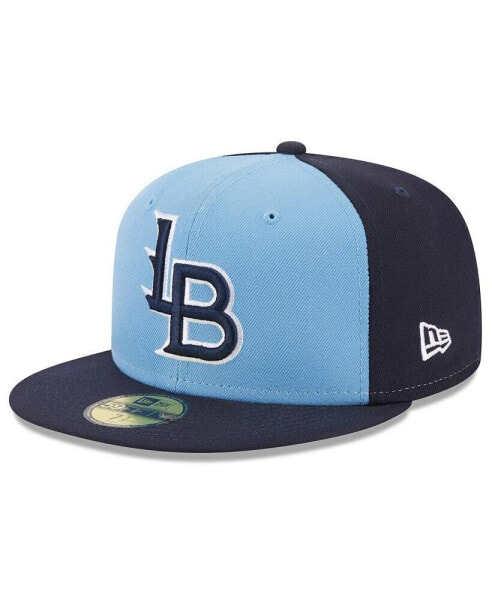 Men's Light Blue Louisville Bats Authentic Collection Alternate Logo 59FIFTY Fitted Hat