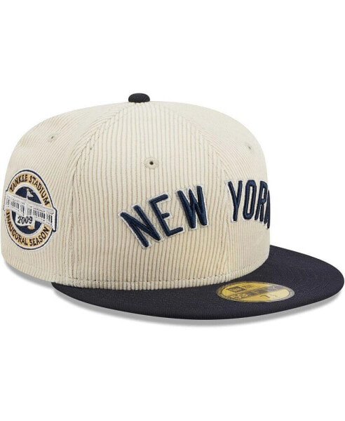 Men's White New York Yankees Corduroy Classic 59FIFTY Fitted Hat