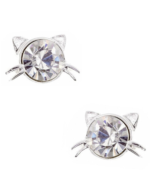 Cat Stone Stud Earring