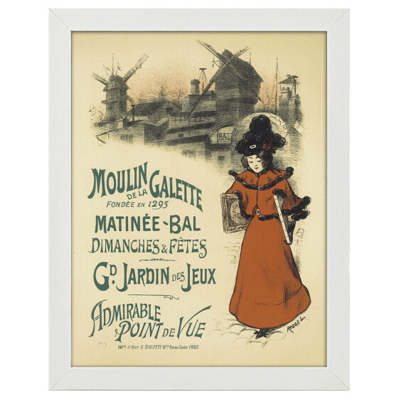 Bilderrahmen Poster Moulin de La Galette