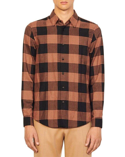 Sandro Wood Casual Shirt Men's S