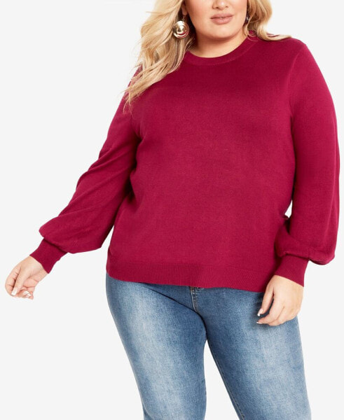 Plus Size Peyton Round Neck Sweater