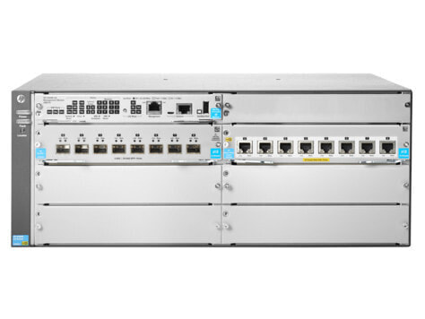 HPE 5406R 8-port 1/2.5/5/10GBASE-T PoE+ / 8-port SFP+ No PSU v3 zl2 Switch - Switch - Fiber Optic 10 Gbps - Amount of ports: 4 U - Rack module