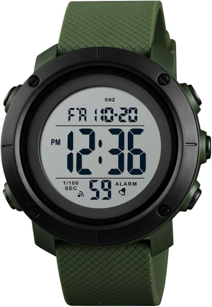 L LAVAREDO Men's Watch, Sports Outdoor Digital Watches for Men with Alarm Clock, Calendar, LED Light, Countdown, Stopwatch, 5 ATM Waterproof Silicone Strap, Wristwatch, Multifunction Men's Watch