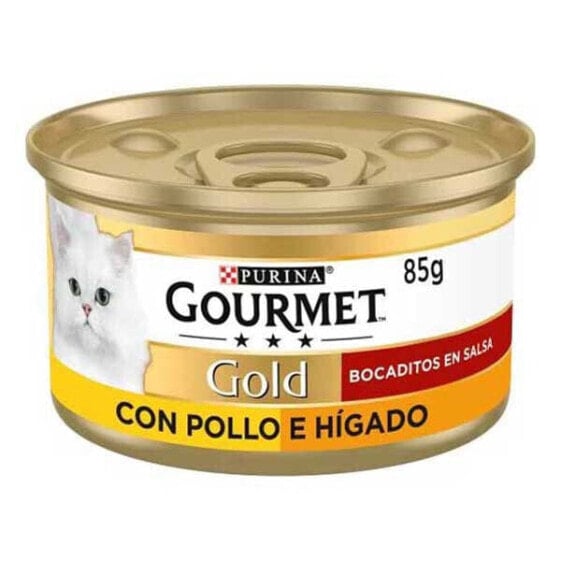 PURINA Gourmet Gold Bocaditos In Chicken Liver Sauce 24x85g Cat Food