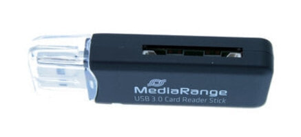 MEDIARANGE MRCS507 - MMC,SD,SDHC,SDXC - Black - 5000 Mbit/s - Plastic - USB 3.2 Gen 1 (3.1 Gen 1) - USB