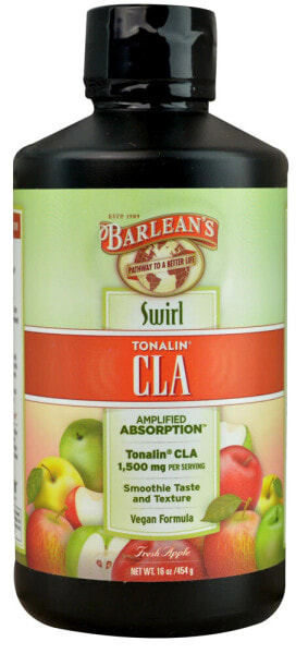 Barlean's Tonalin CLA Swirl Fresh Apple Тоналин - Конъюгированная линолевая кислота с яблочным вкусом 1500 мг  454 г