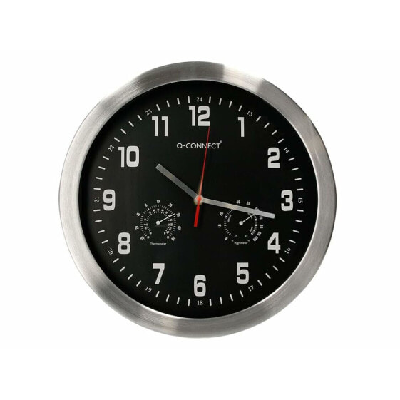 Wall Clock Q-Connect KF16953 Black Ø 35,5 cm