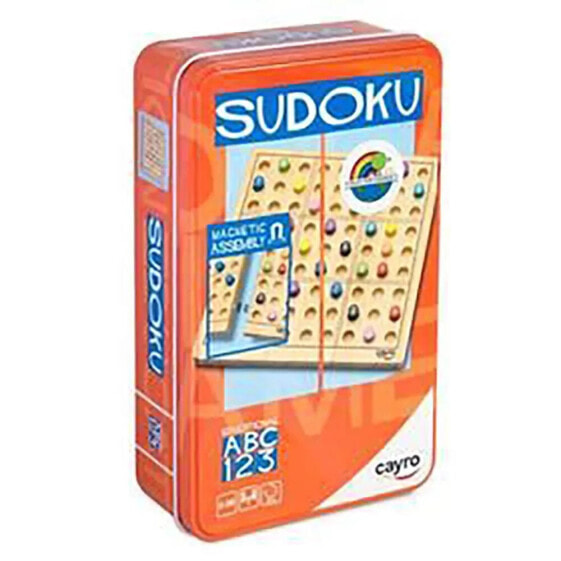 CAYRO Wooden Sudoku Game Metal Box