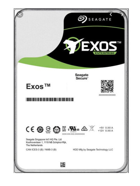 Жесткий диск Seagate Exos X16 - 16000 ГБ - 7200 об/мин