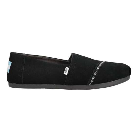 TOMS Alpargata Slip On Flat Womens Black Flats Casual 10018975T