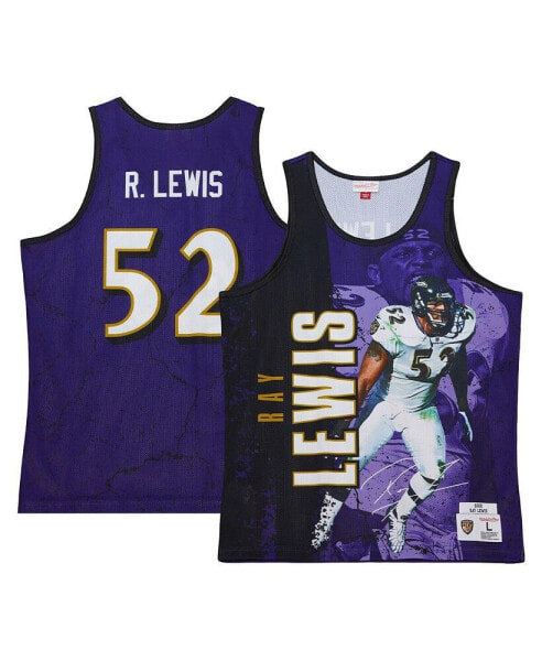 Men's Ray Lewis Purple Baltimore Ravens 2000 Player Burst Tank Top