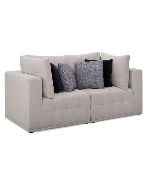 CLOSEOUT! Modern 2-Pc. Fabric Modular Loveseat