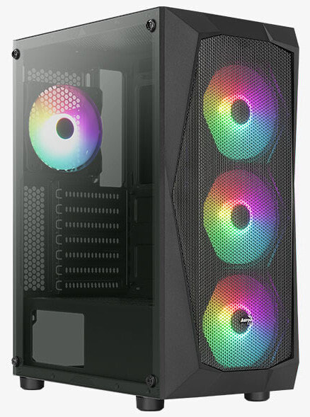 AEROCOOL ADVANCED TECHNOLOGIES Aerocool Falcon - Midi Tower - PC - Black - ATX - micro ATX - Mini-ITX - ABS - Acrylic - SPCC - 15.7 cm