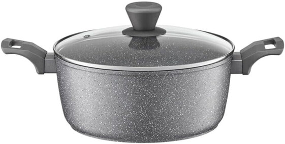 AMBITION Low Saucepan Induction with Glass Lid Various Designs (28 cm - 5.2 L)