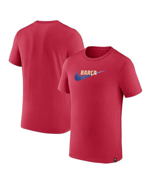 Men's Red Barcelona Drac Pack Swoosh T-shirt