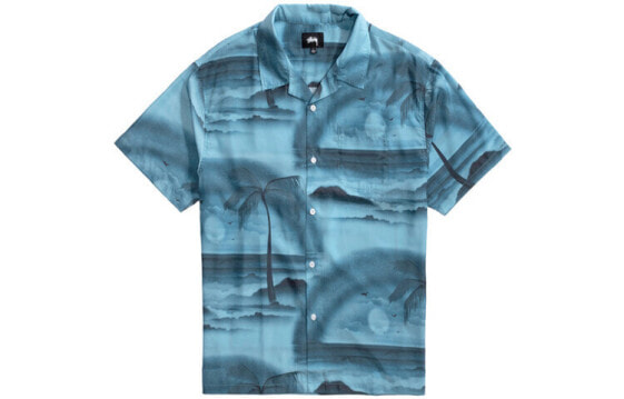Stussy Island Shirt 海岛插图短袖衬衫 男款 / Рубашка Stussy Island Shirt 1110096