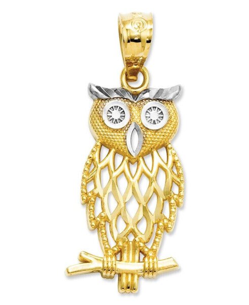 Браслет Macy's с чармами Owl, золото/серебро.