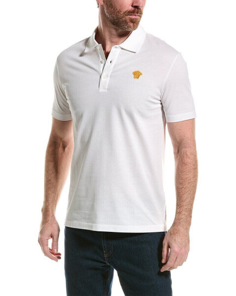 Versace Taylor Fit Polo Shirt Men's White S