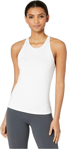 ALO 188042 Womens Racerback Sleeveless Activewear Tank Top White Size X-Small