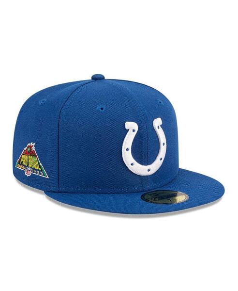 Men's Royal Indianapolis Colts Main Patch 59FIFTY Fitted Hat