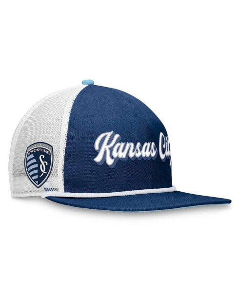 Men's Navy, White Sporting Kansas City True Classic Golf Snapback Hat