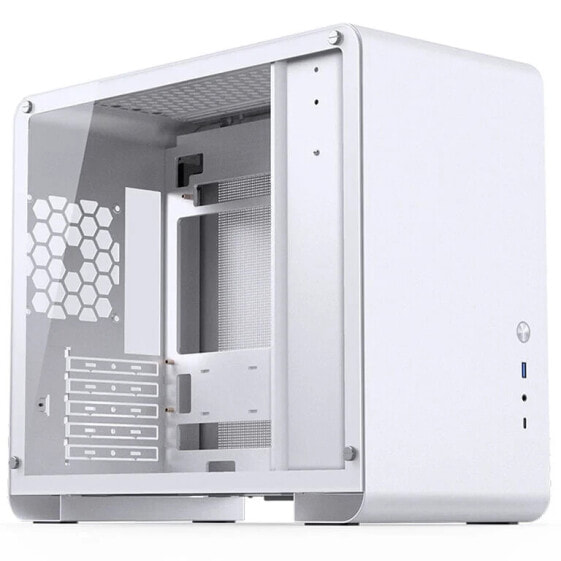 Jonsbo U4 Mini Micro-ATX-Gehäuse, Tempered Glass - weiß