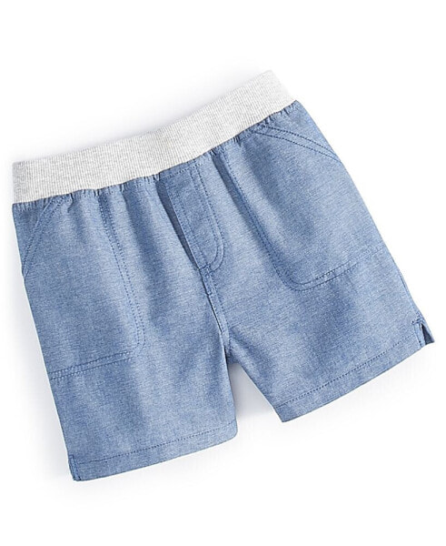 Baby Boys Cotton Chambray Shorts, Created for Macy's