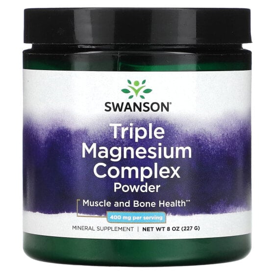 Triple Magnesium Complex Powder, 400 mg, 8 oz (227 g)