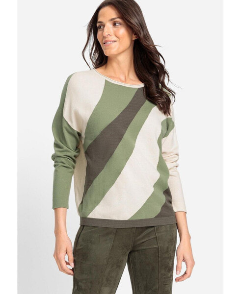 Women's Asymmetric Graphic Pullover