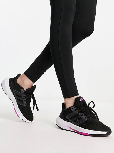 adidas Running Ultrabounce trainers in black and white
