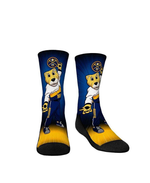 Youth Boys and Girls Socks Denver Nuggets Mascot Pump Up Crew Socks