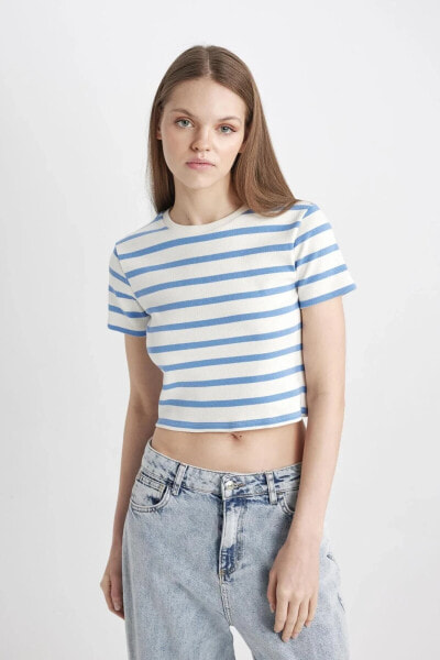 Футболка Defacto Coool Fitted Striped Tee