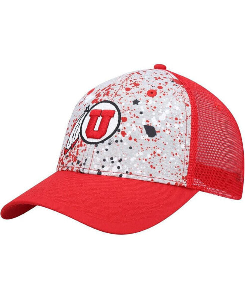 Men's Gray, Red Utah Utes Love Fern Trucker Snapback Hat