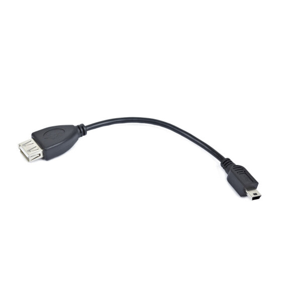 Gembird USB mini/USB 0.15m, 0.15 m, Mini-USB B, USB A, USB 2.0, Male/Female, Black