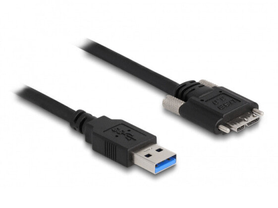 Delock 87801, 3 m, USB A, Micro-USB B, USB 3.2 Gen 1 (3.1 Gen 1), 5000 Mbit/s, Black