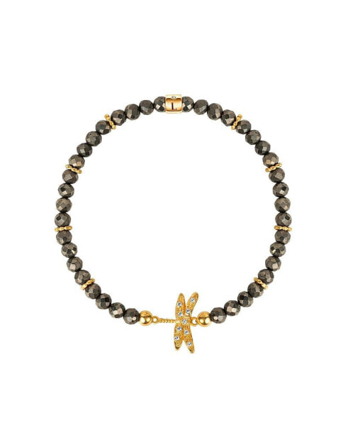 Браслет Karma and Luck Драгоценный Pyrite Dragonfly.