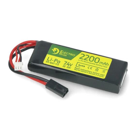 Li-Pol Electro River 2200mAh 20C 2S 7,4V battery - Tamiya