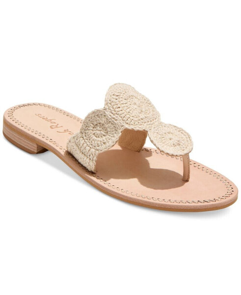 Women's Jack Crochet Slip-On Flat Sandals