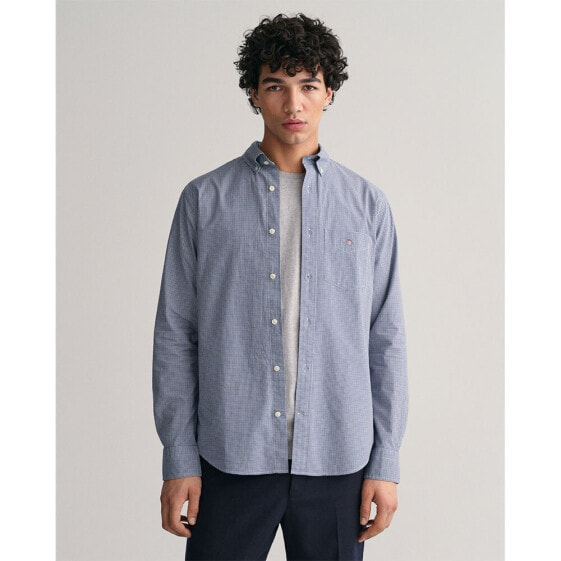 GANT Reg Micro Check long sleeve shirt