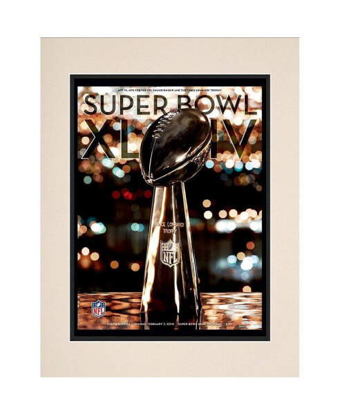 2010 Saints vs Colts 10.5" x 14" Matted Super Bowl XLIV Program