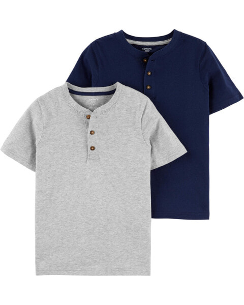 Kid 2-Pack Henley Tees 4